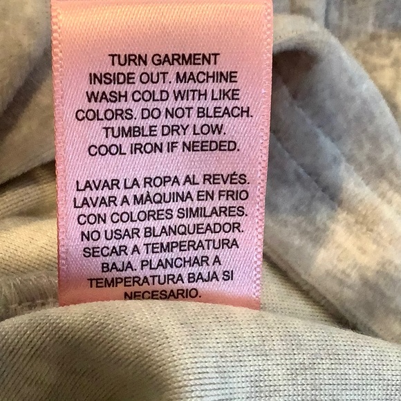 NWT SAMPLE JUICY COUTURE Rare Gray Velvet Cropped Hoodie Cozy Soft Sleepwear Top - Picture 9 of 9